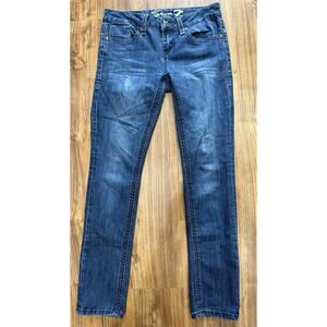Seven7 Womens Blue Jeans Sz 4‎ Slim Straight Mid Rise Classic Denim